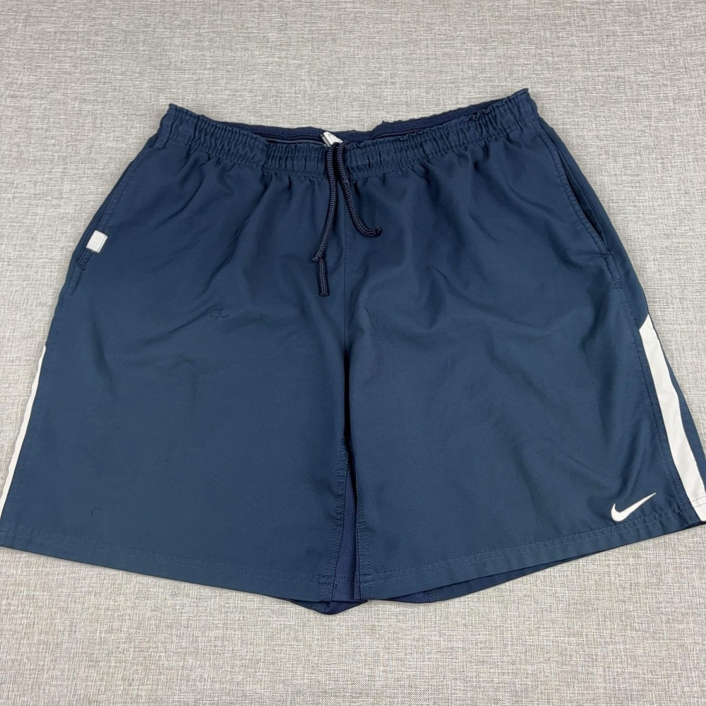 Nike N.E.T. 9" Woven Tennis Shorts Mens XL Navy White Dri-FIT 404701-451 Federer